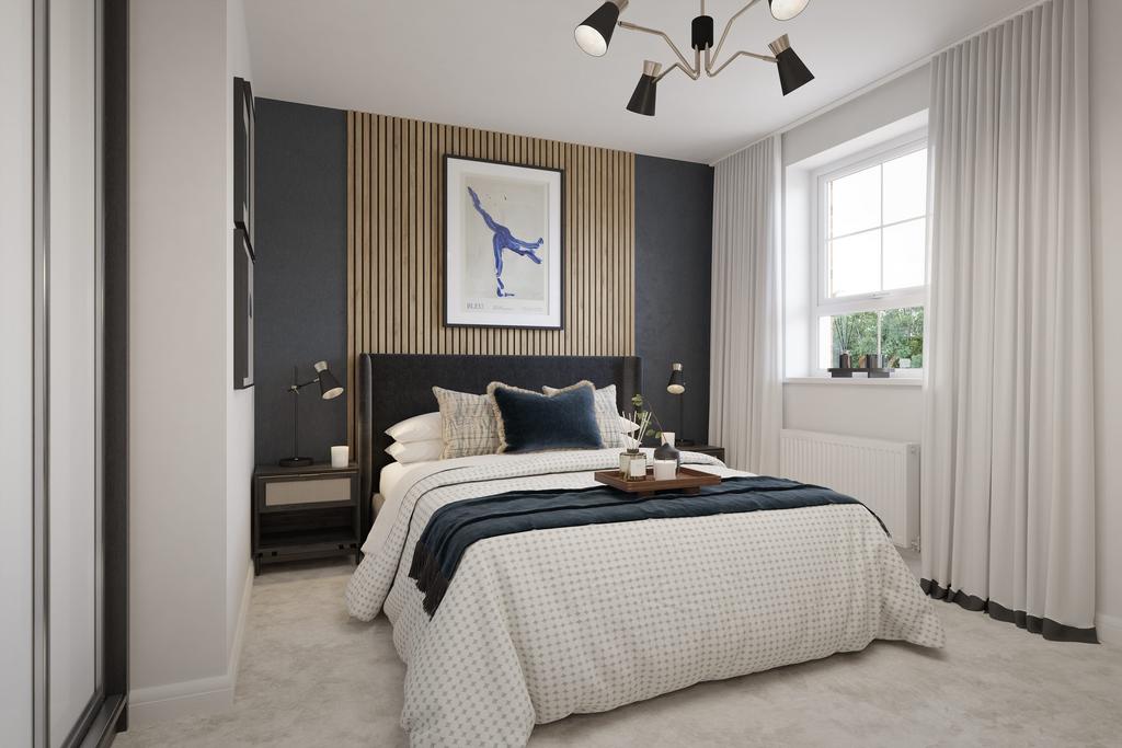 Internal cgi of second bedroom hemlock at...