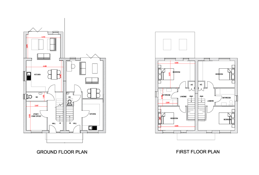Plot 3 &amp; 4 floorplan image
