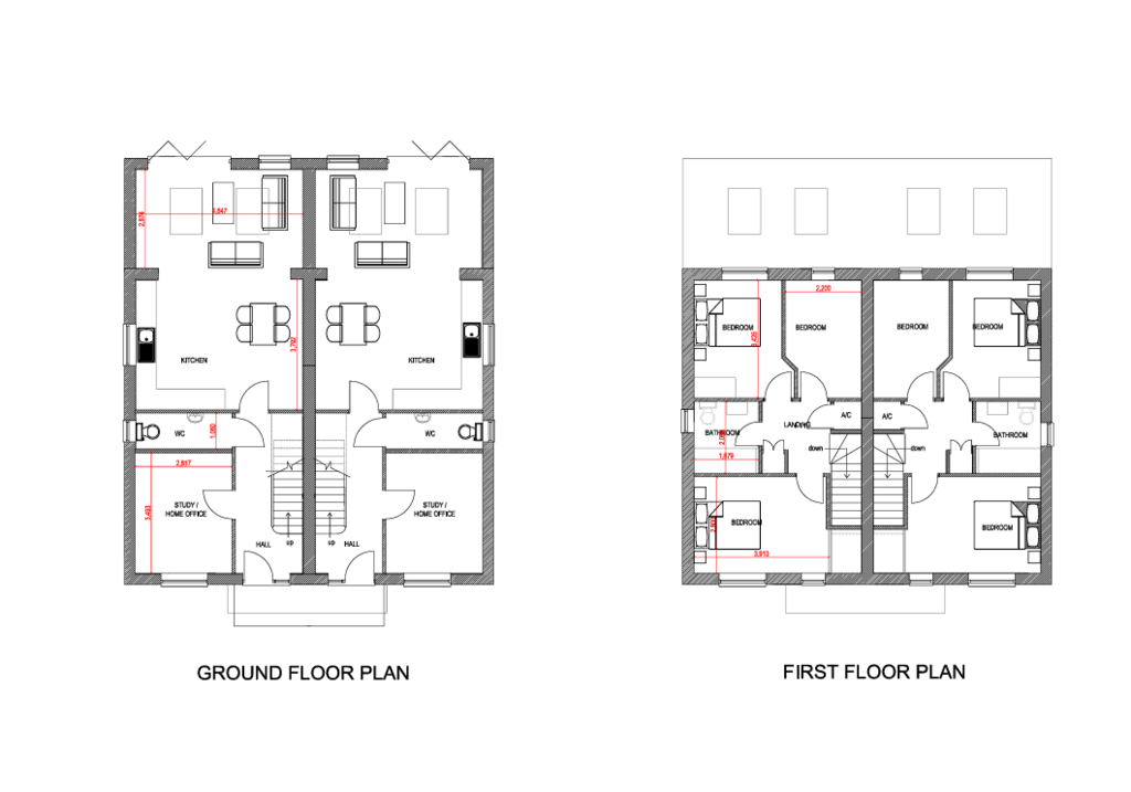 Plot 1 &amp; 2 floorplan image