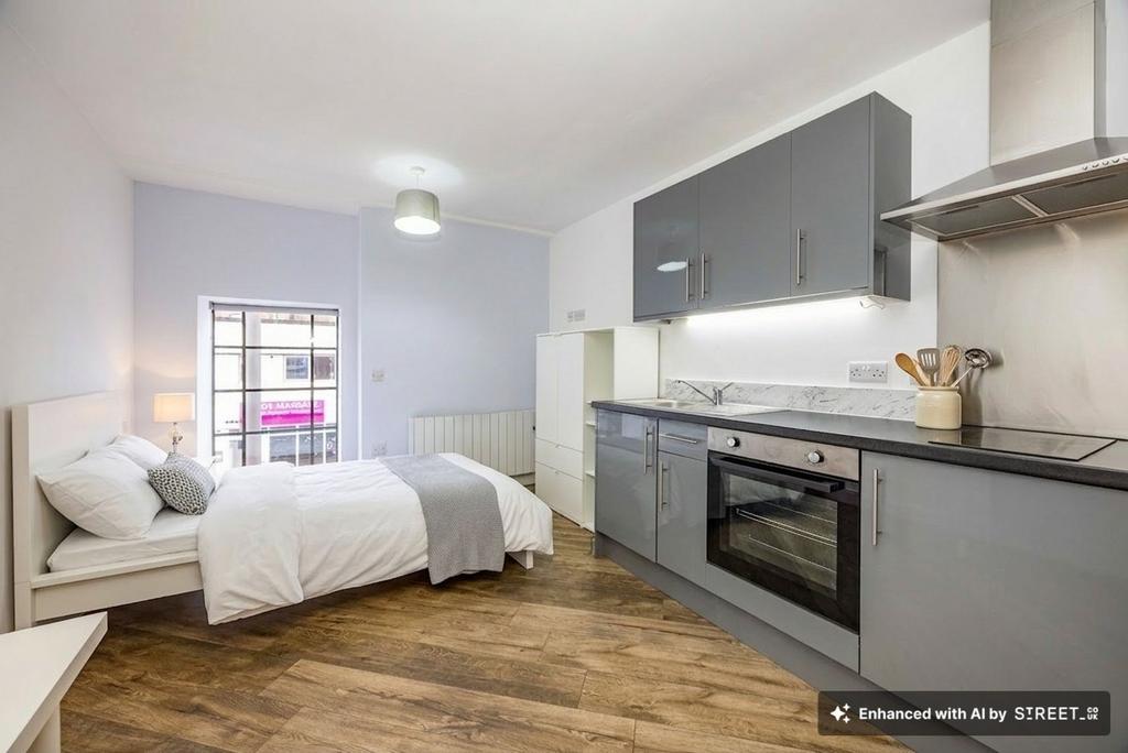 Bedroom, Living Area &amp; Kitchen