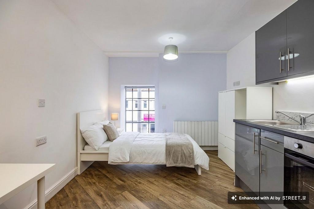 Bedroom, Living Area &amp; Kitchen