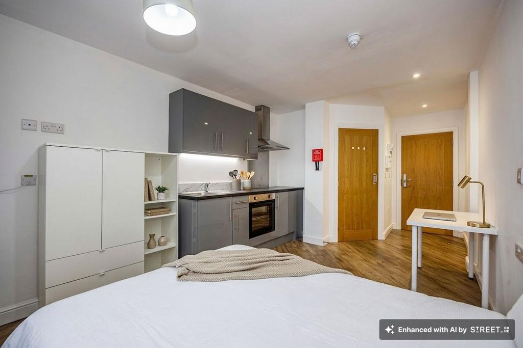 Bedroom, Living Area &amp; Kitchen