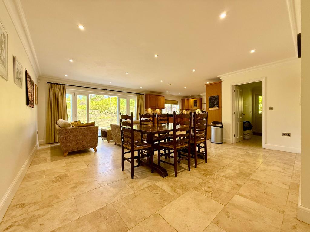 Open plan kitchen living dining