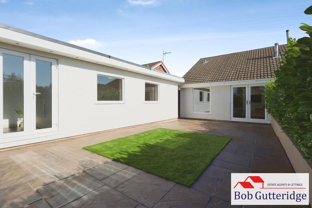 Enclosed landscaped rear garden