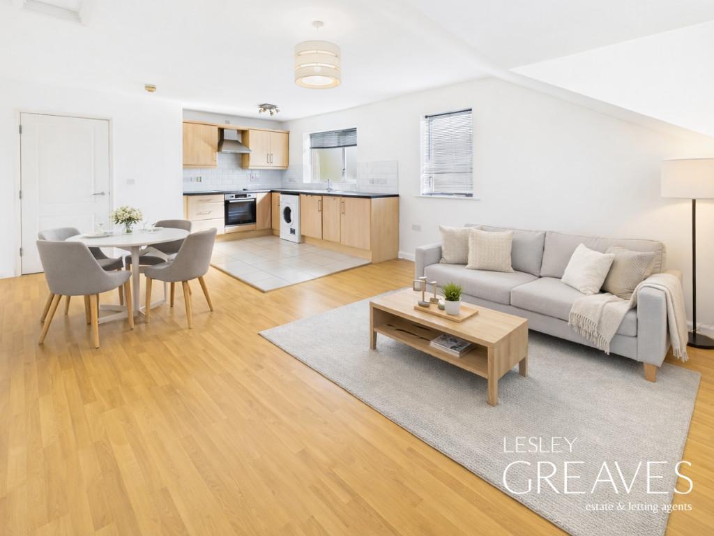 Virtually Staged Kitchen/Living Area