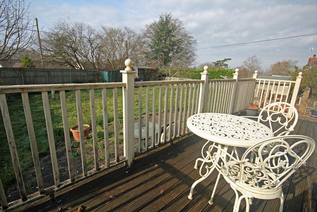 Deck and garden