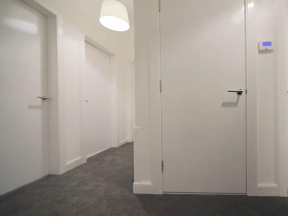Bright modern hallway with clean finishes...