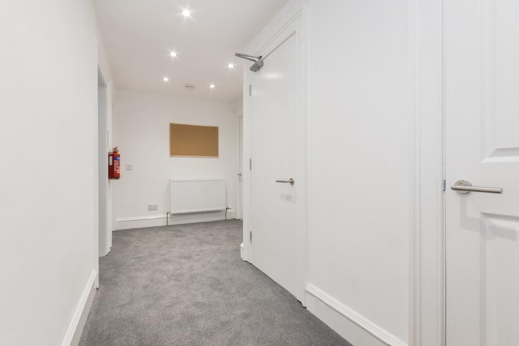 Bright neutral hallway with modern finishes...