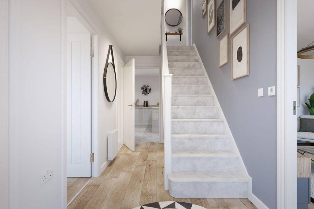 A spacious and welcoming hallway