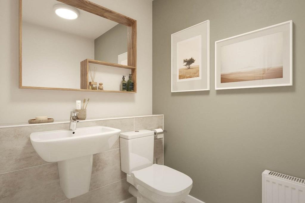 A downstairs cloakroom can be found off the...