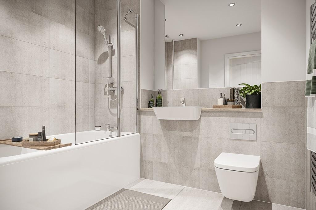 Modern minimalistic bathroom