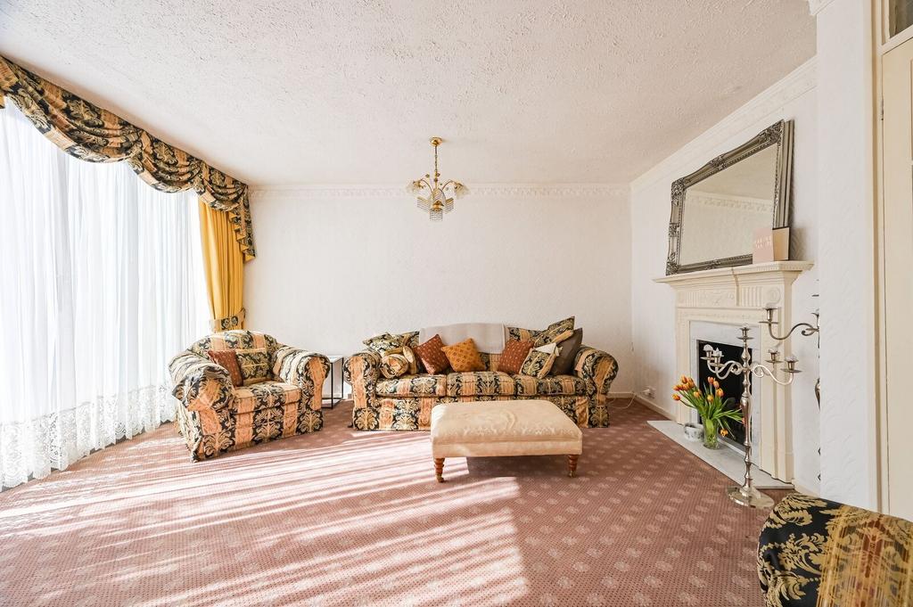 Living room, fireplace