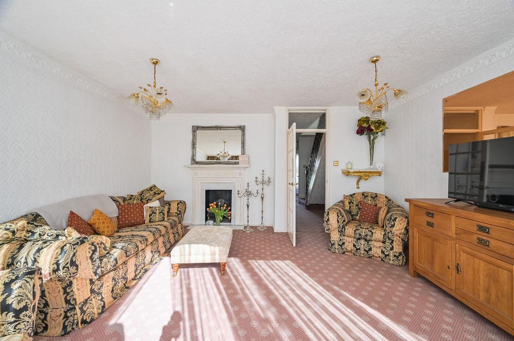 Living room, fireplace