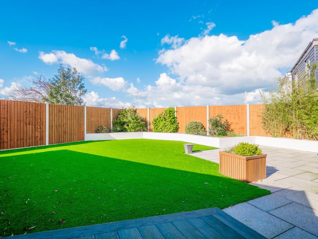 Landscaped rear garden