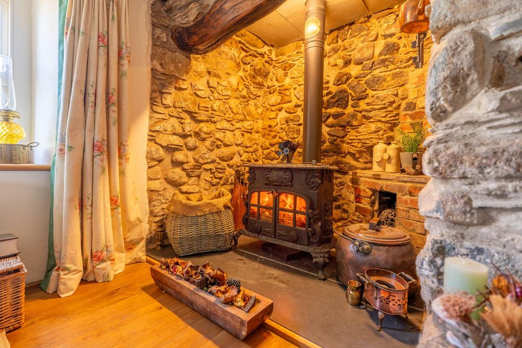 Farmhouse Ingelnook Fireplace