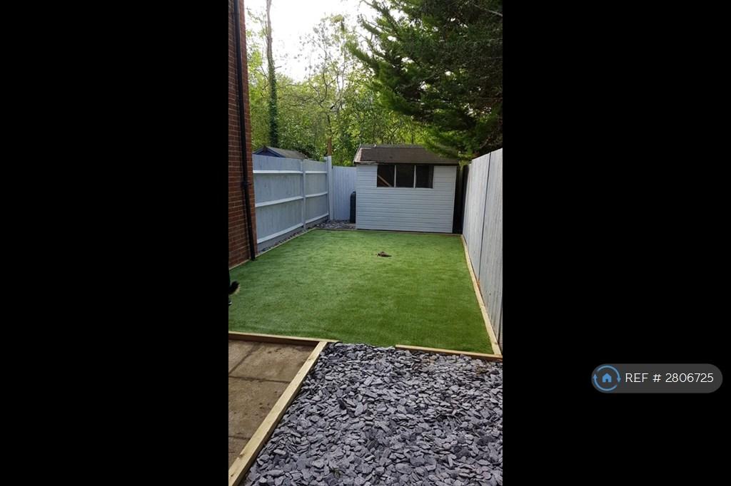 Rear Garden With Shed