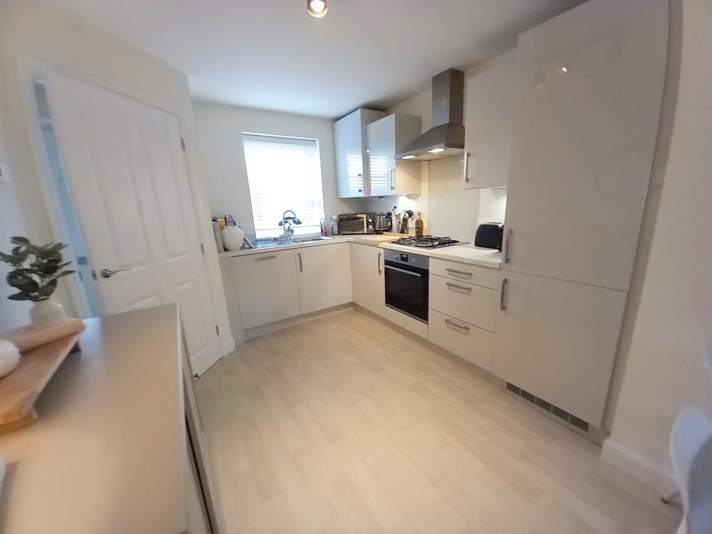 Open plan lounge and kitchen