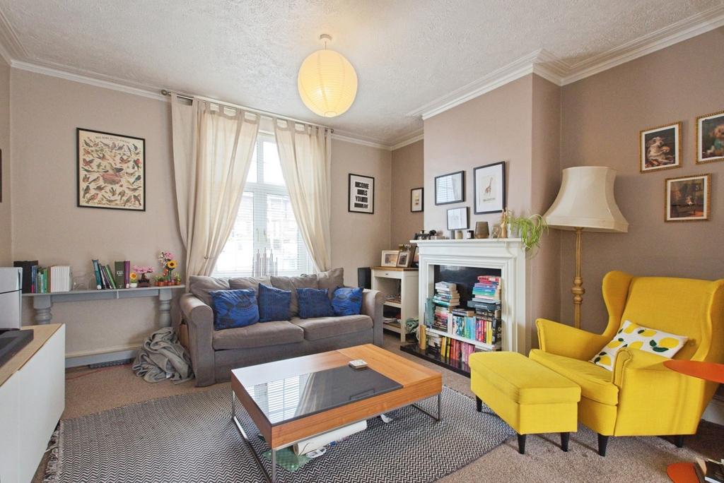 Living room, fireplace