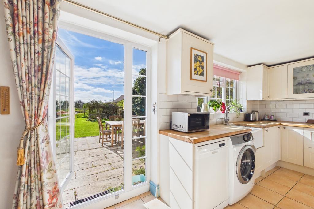 Kitchen leading out to the garden