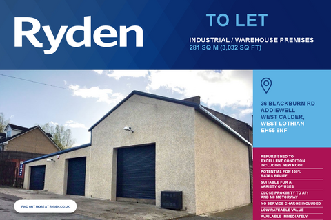 Garage to rent, 36 Blackburn Rd Addiewell EH55 8NF