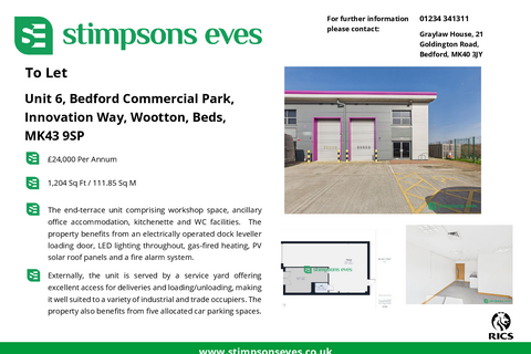Industrial development to rent, Innovation Way Bedford MK43 9SP