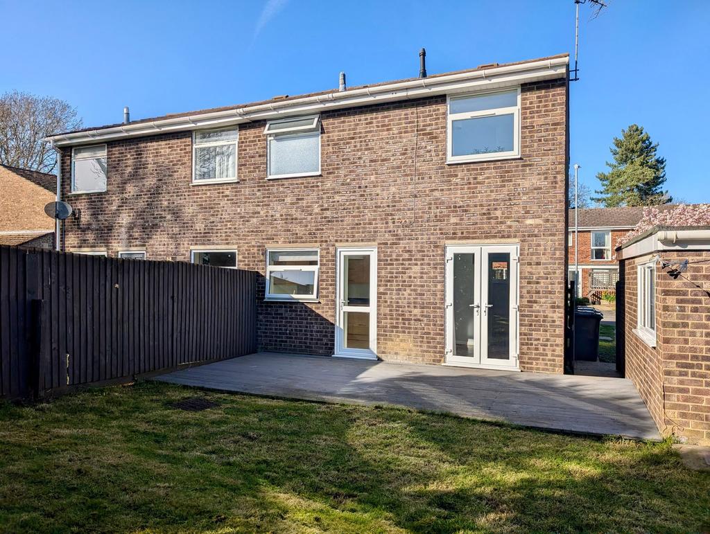 Rear of property