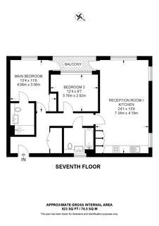 2 bedroom flat for sale, Oxborough House, Eltringham Street, London, SW18