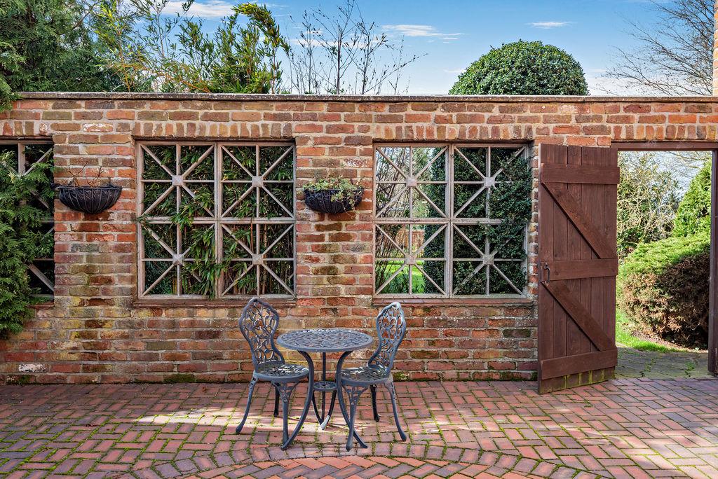 Walled courtyard