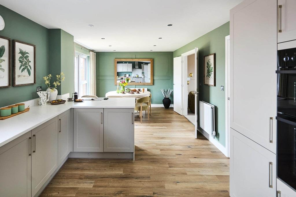 Kitchen to dining area of the Rightford