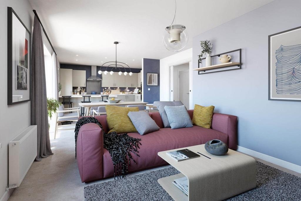 The open plan ground floor also offers a family...