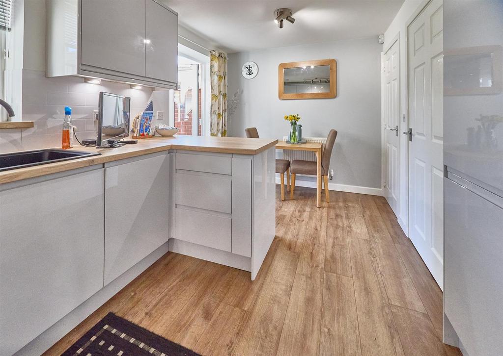Refitted dining kitchen to rear