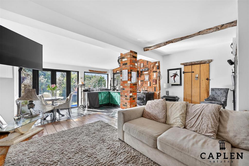 Open-plan living area, open plan living