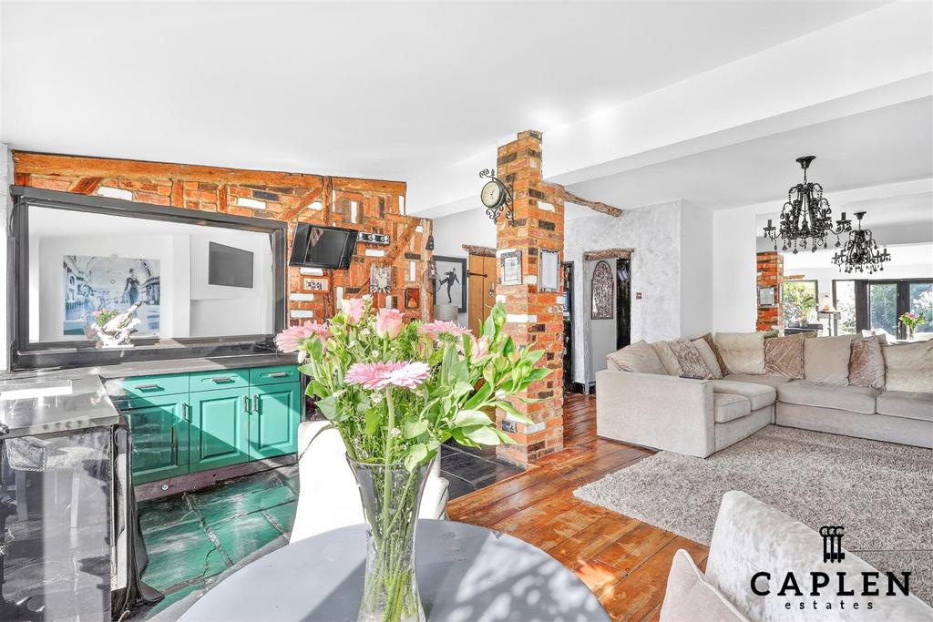Open-plan living area, open plan living