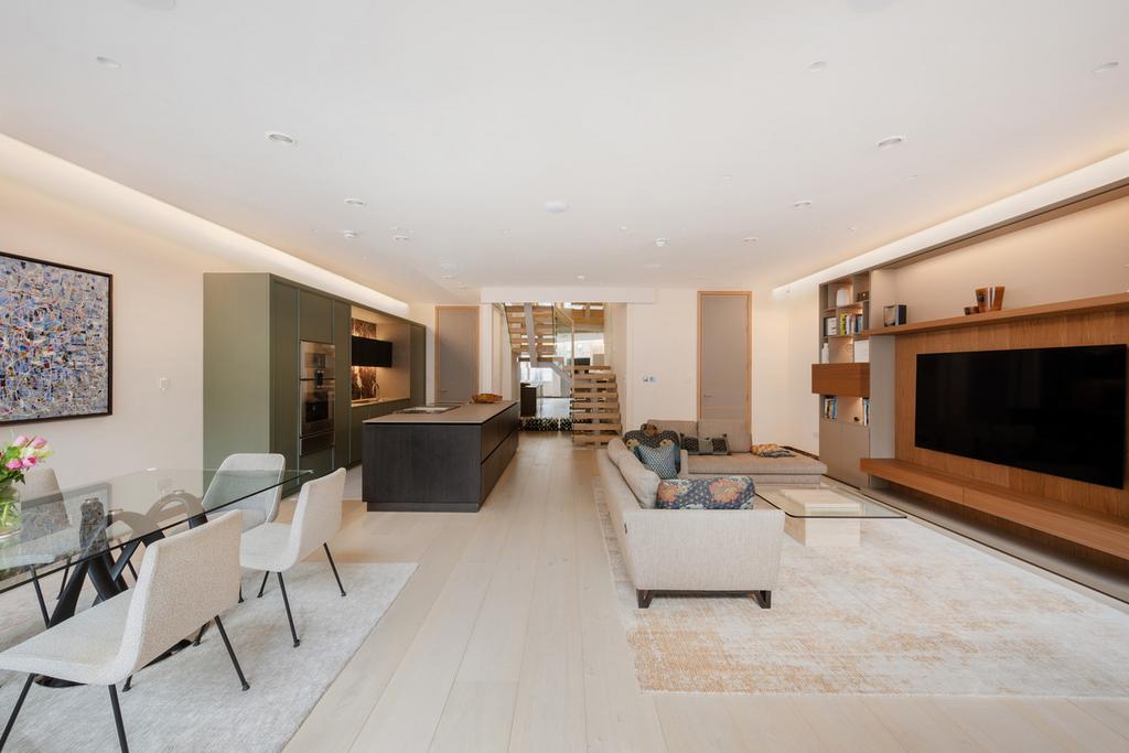 Open-plan living area, open plan living