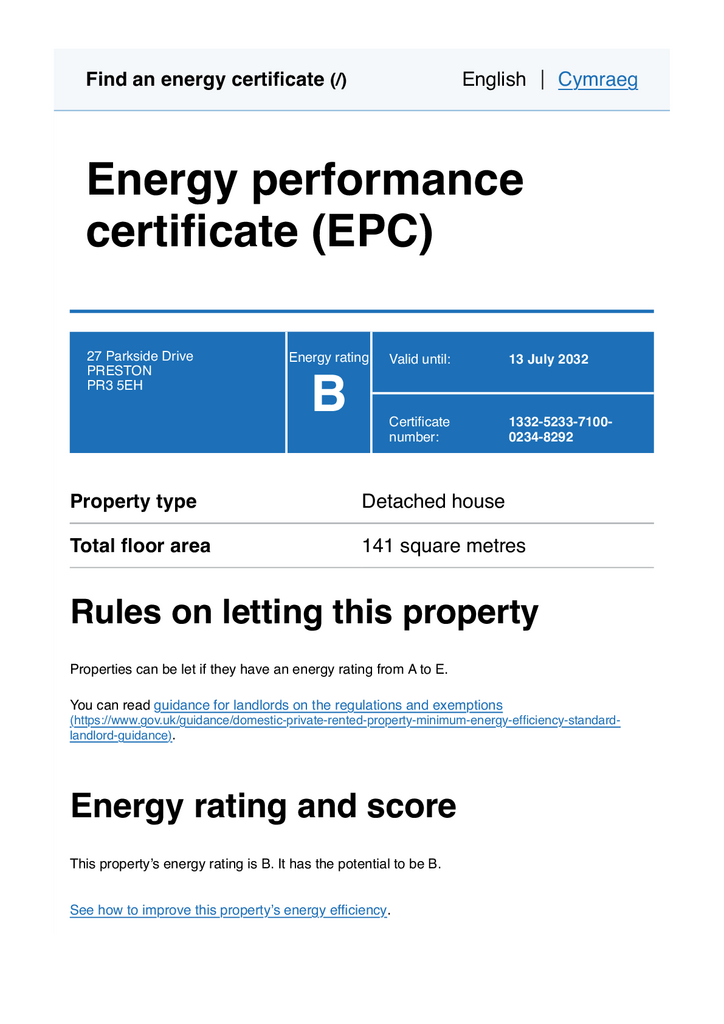 Energy Performance Certificate