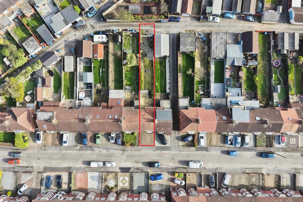Aerial view of the property