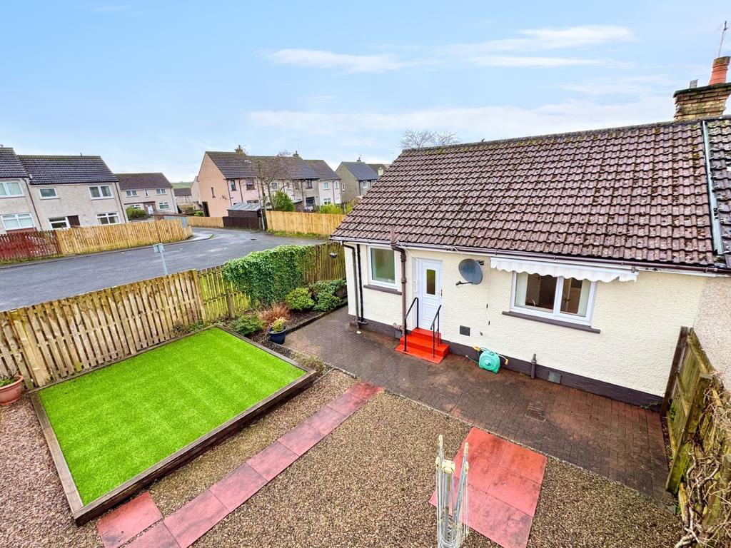 Dalry mair avenue bungalow rear garden