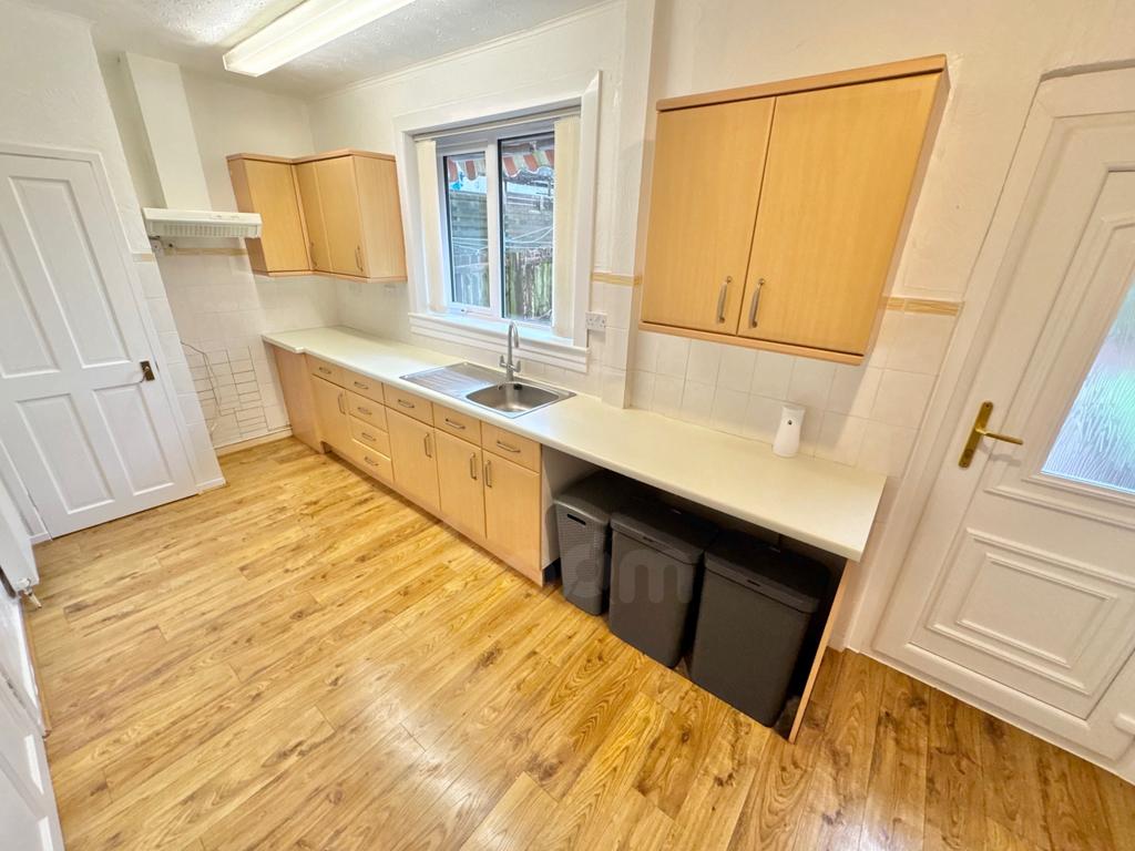 Kitchen at mair avenue bungalow in dalry