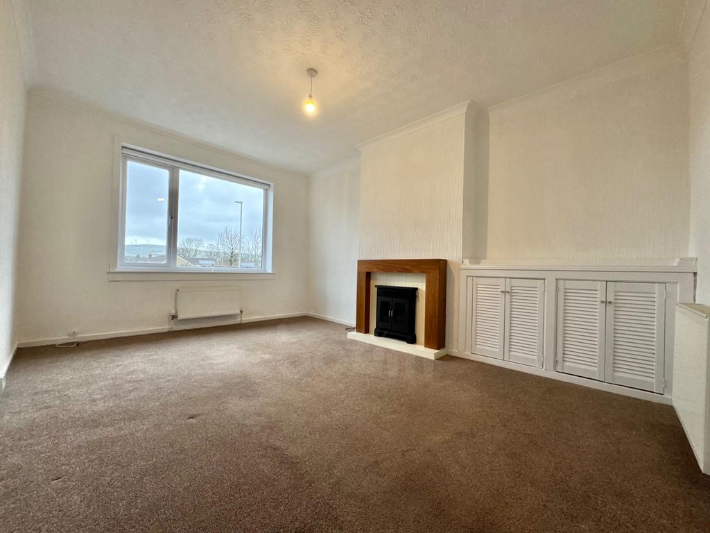 Lounge empty at mair avenue bungalow dalry