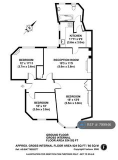3 bedroom flat to rent, Wandsworth Road, London, SW8