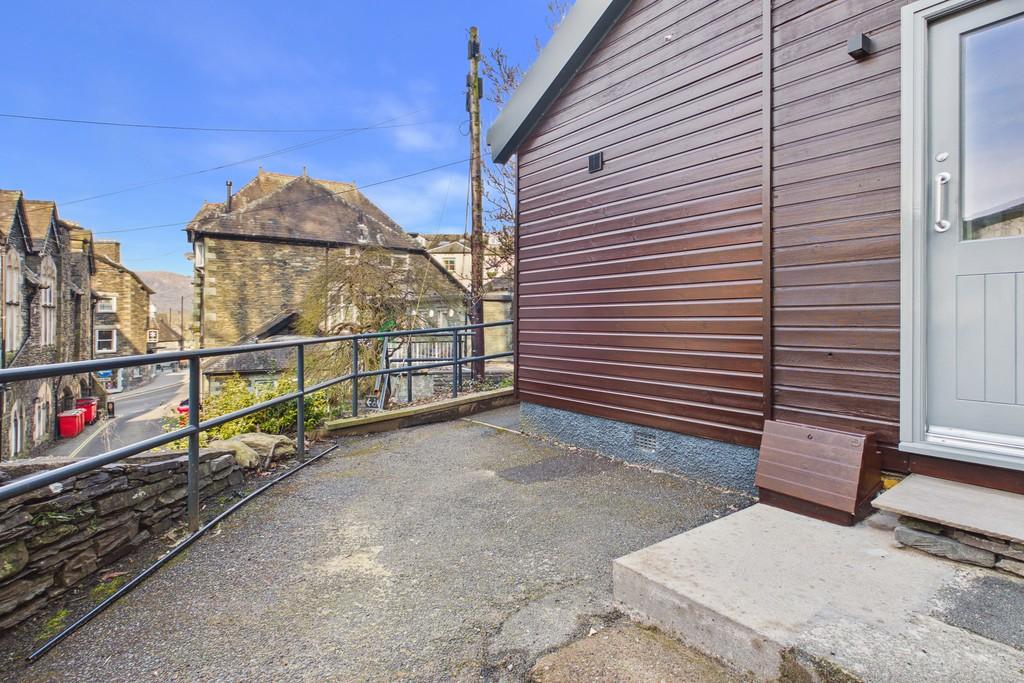 Front Entrance and Shared Patio Area