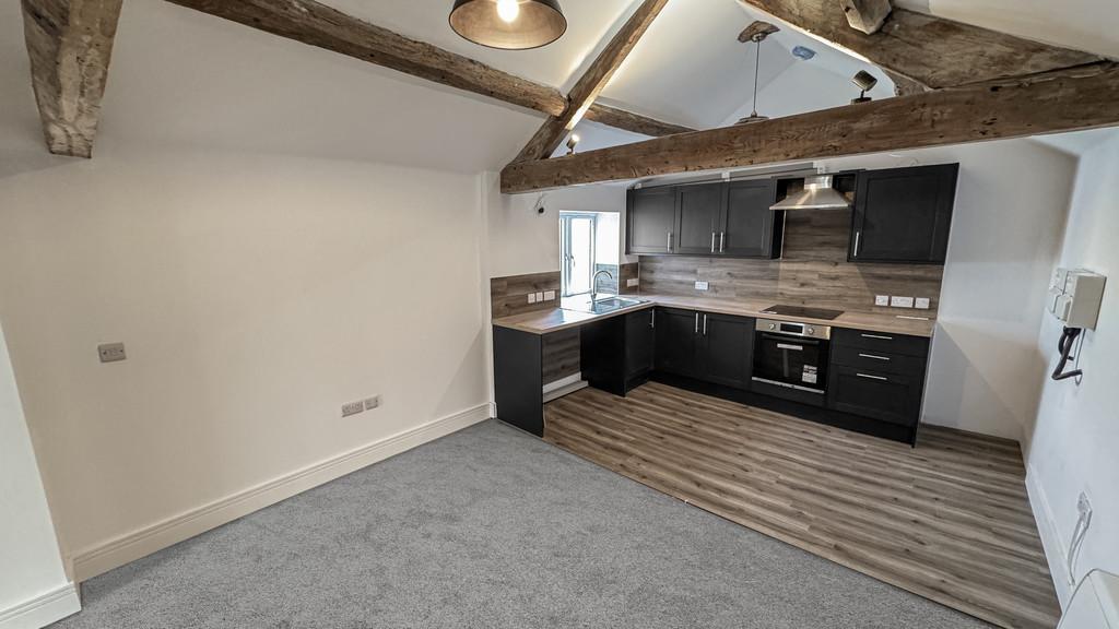 Living room with kitchen