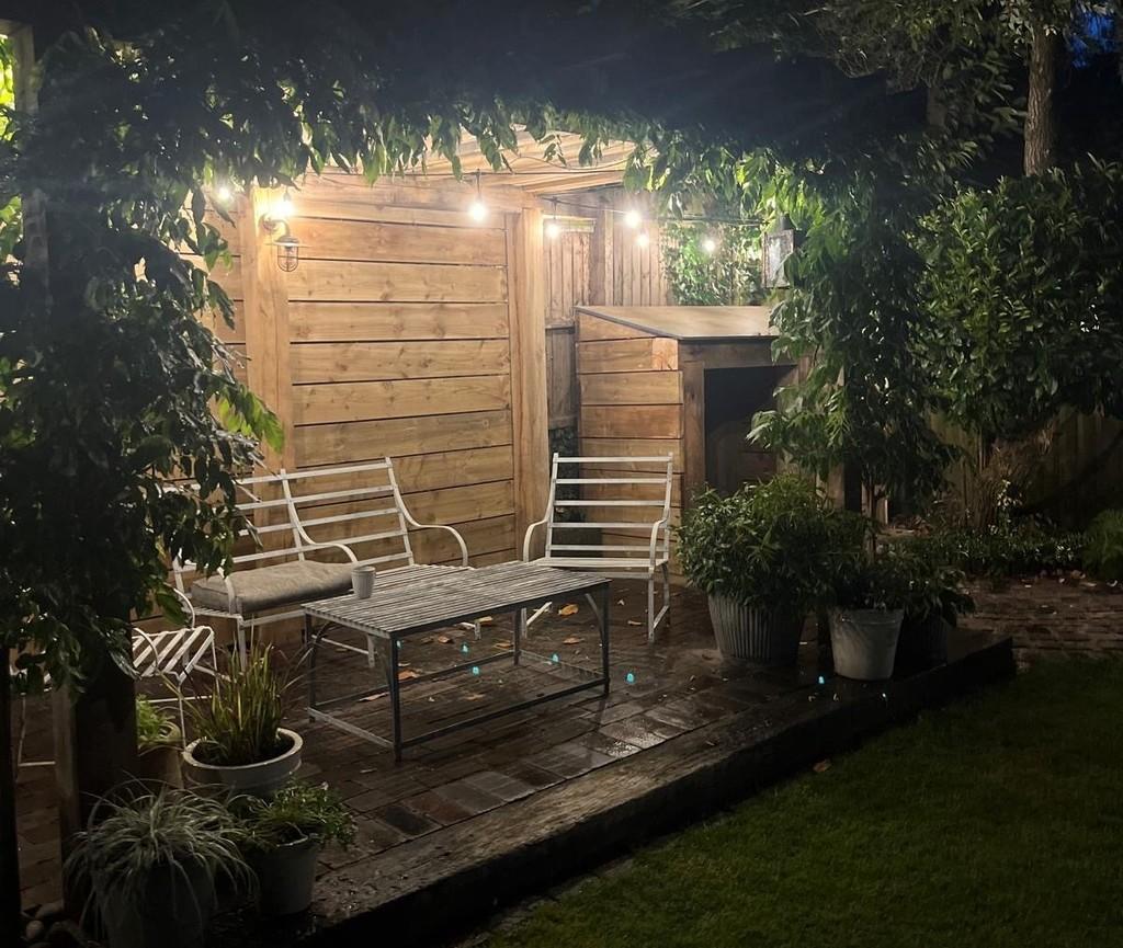Bottom patio at night 2