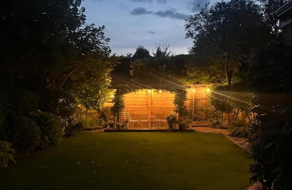 Bottom patio at night