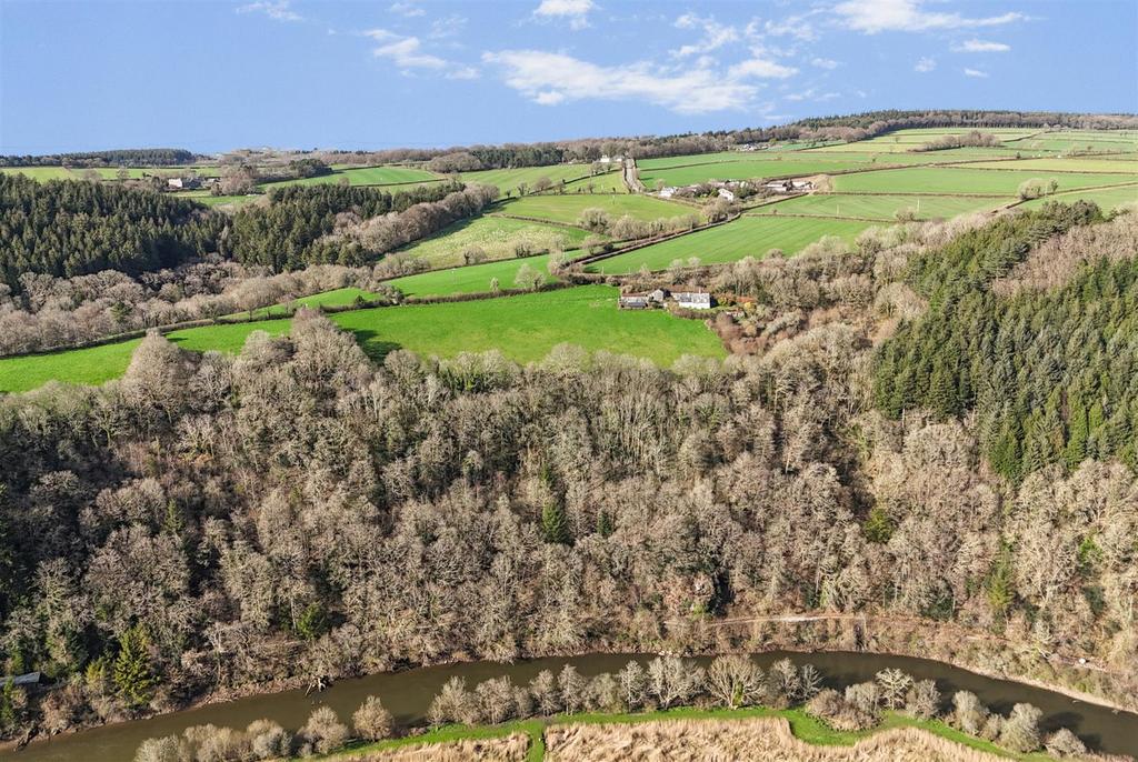 Drone View over River Tamar