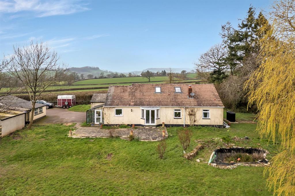 Drone view of bungalow
