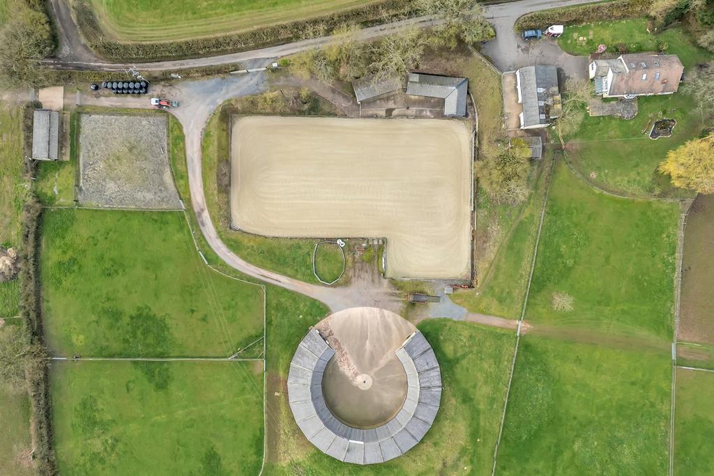 Drone view of yard