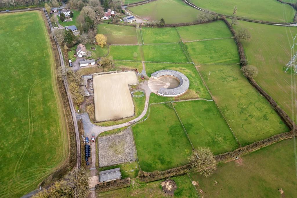Drone shot of yard