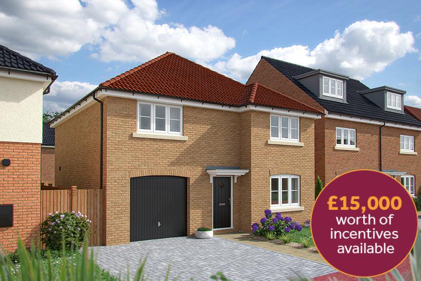 Plot 252, The Lily at Summerville Meadows, Land at Summerville Farm TS19 – pohled 2