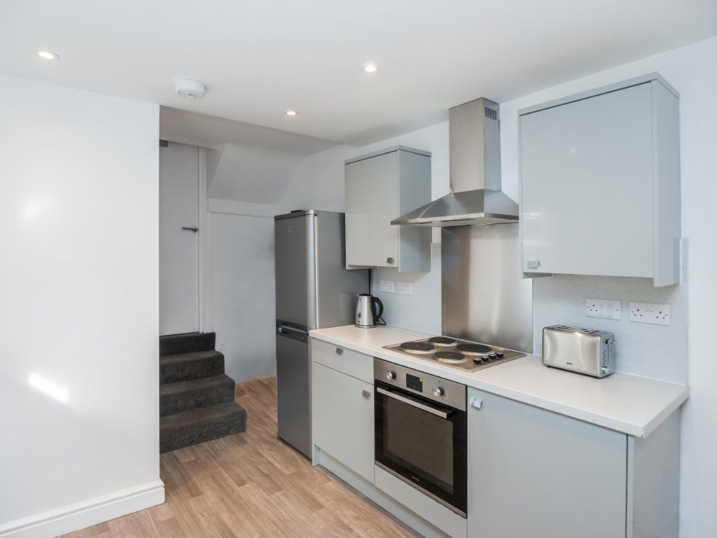 Modern fitted kitchen with appliances...
